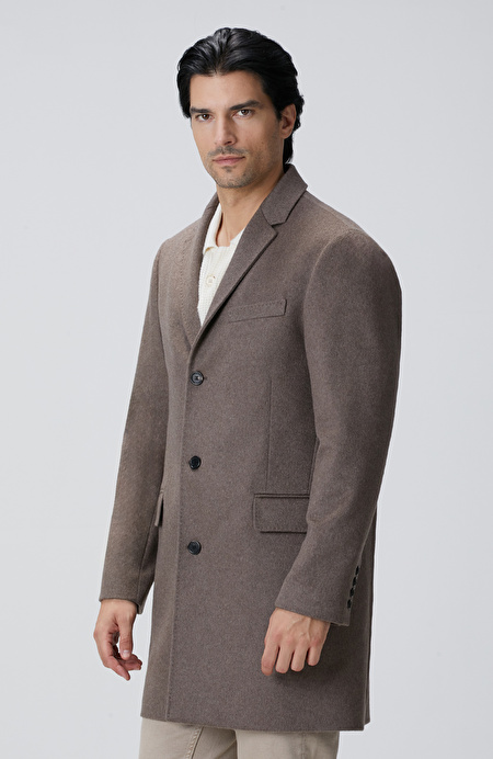 Limited Bej Kaşmir Palto_4
