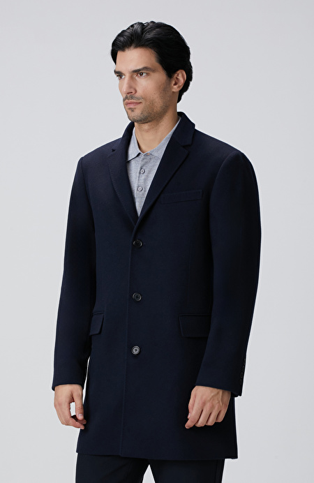 Limited Lacivert Kaşmir Palto_4