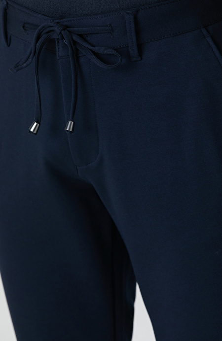 Lacivert Jogger Örme Pantolon_3