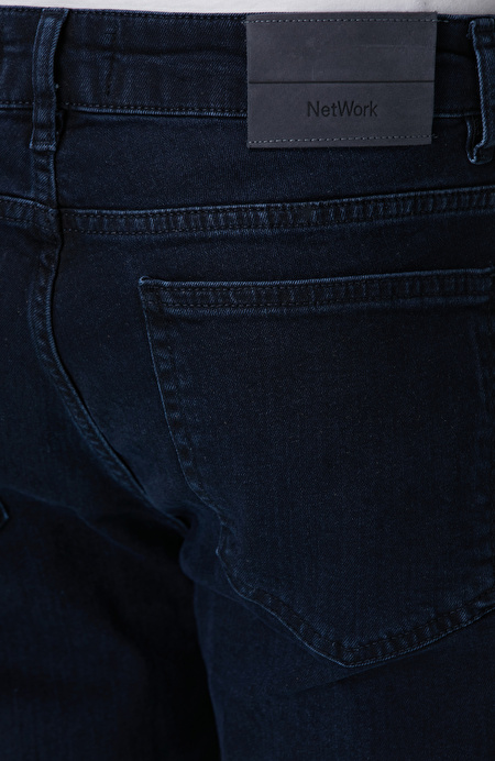 Koyu Lacivert Denim Pantolon_4