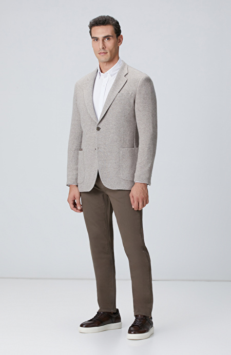 Kahverengi 5 cep Casual Pantolon_0