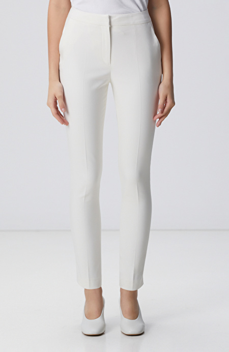 Kırık Beyaz Basic Pantolon_2