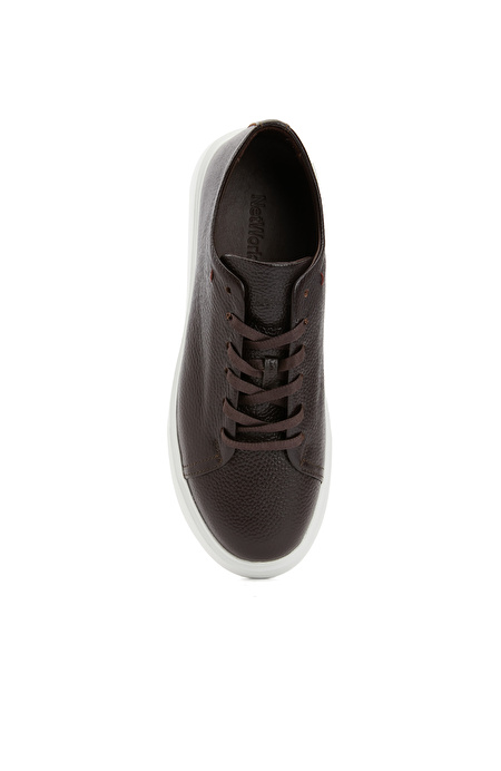 Acı Kahve Kadın Deri Sneaker_3