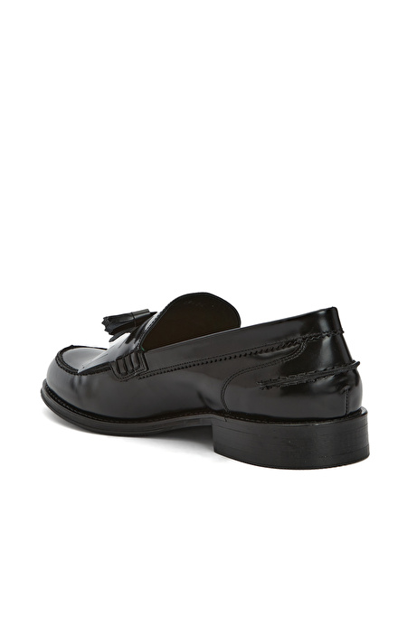 Siyah Erkek Deri Loafer_2