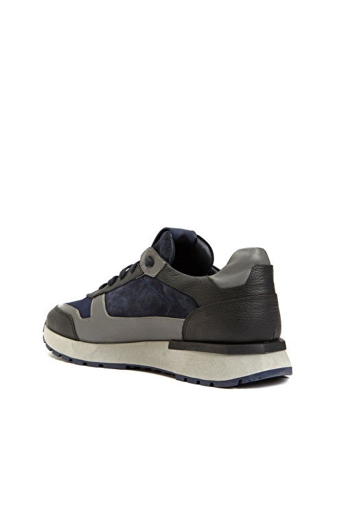 NETWORK - Lacivert Erkek Deri Sneaker