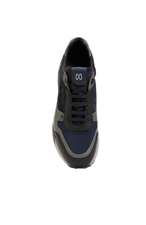 NETWORK - Lacivert Erkek Deri Sneaker