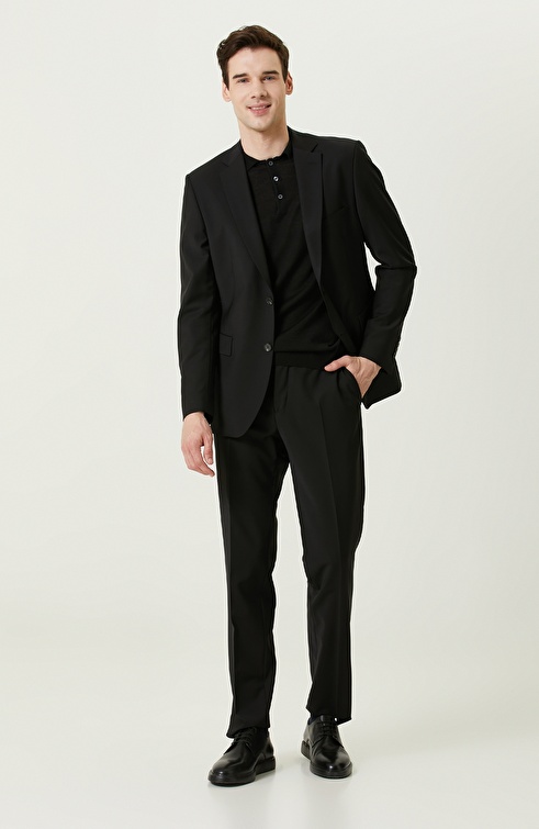 NETWORK - Siyah Klasik Yün Takım Elbise