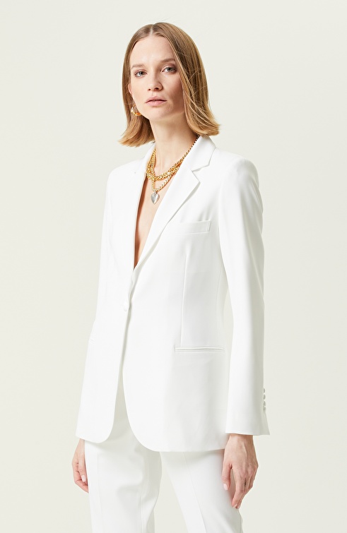 NETWORK - Ekru Krep Blazer Ceket