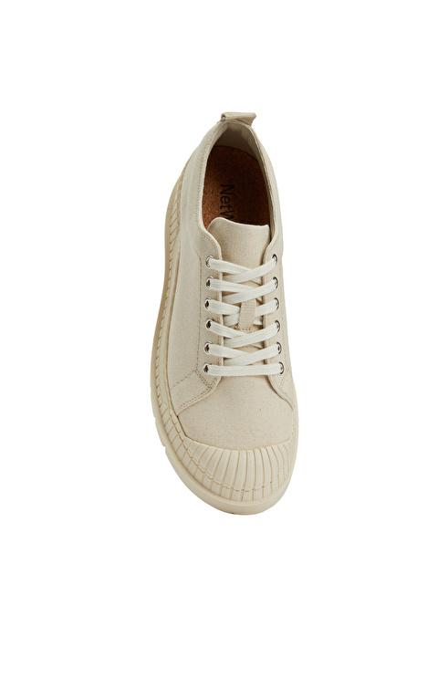 Krem Kadın Sneaker_3