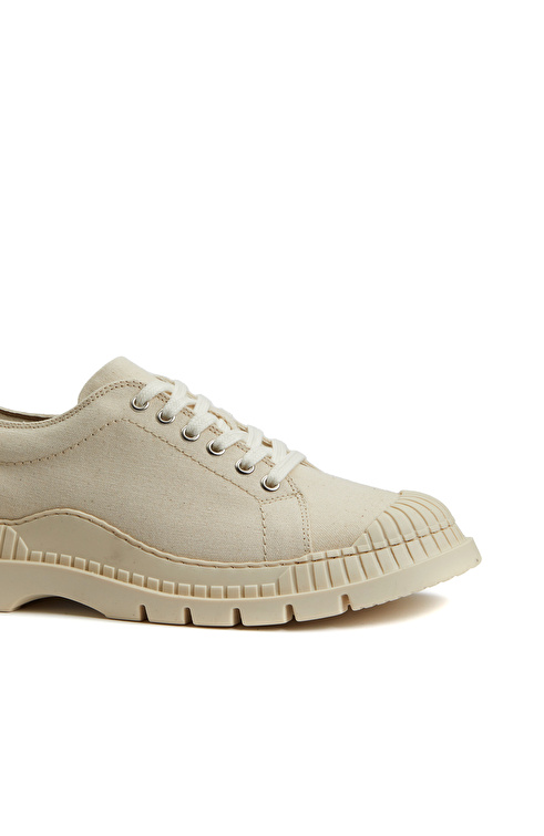 Krem Kadın Sneaker_5