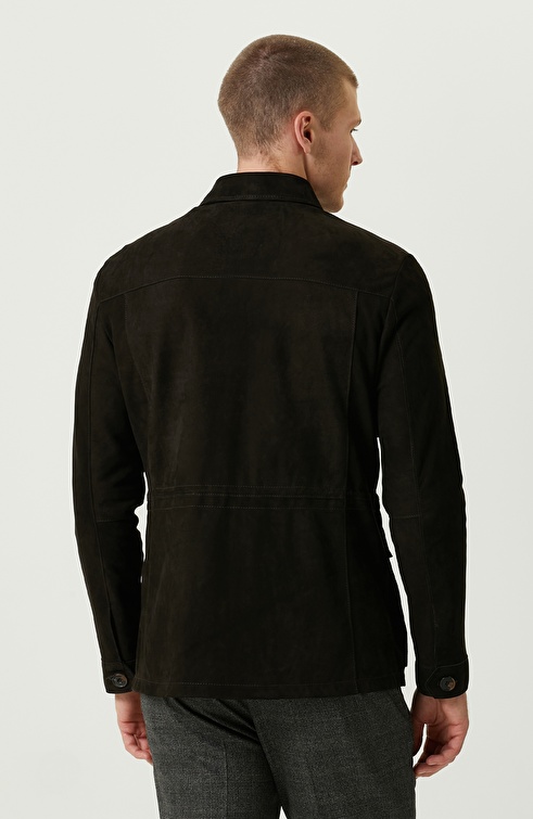 NETWORK - Kahverengi Süet Deri Coat Ceket
