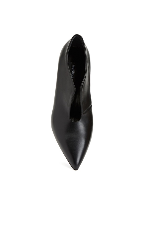 NETWORK - Siyah Kadın Deri Ayakkabı