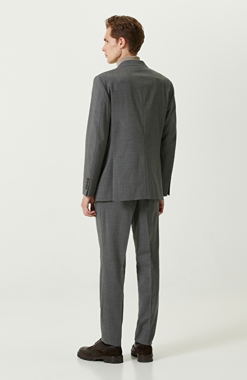 NETWORK - Gri Çift Yırtmaçlı Takım Elbise