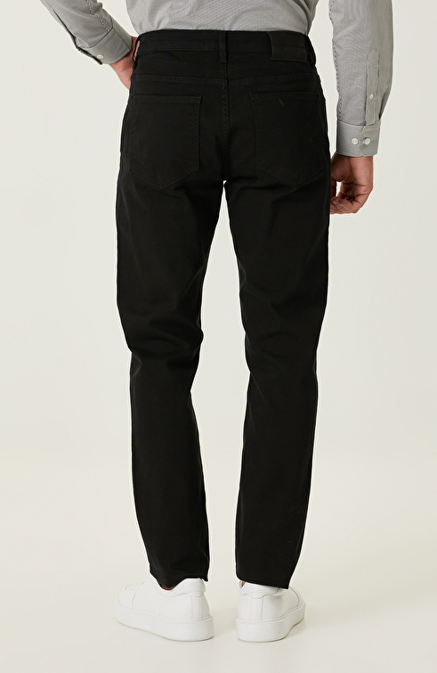 Siyah 5 Cepli Denim Pantolon_2