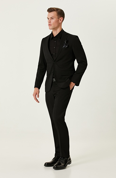 NETWORK - Siyah Diyagonal Takım Elbise