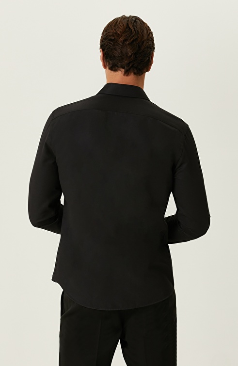 NETWORK - Siyah Diyagonal Gömlek
