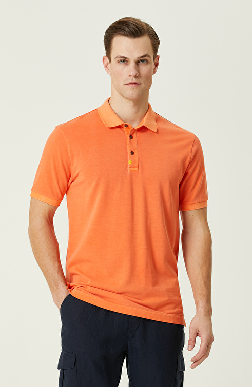 Turuncu Polo Yaka T-Shirt