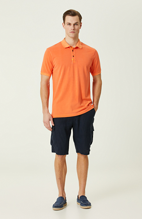 Turuncu Polo Yaka T-Shirt_2