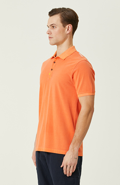 Turuncu Polo Yaka T-Shirt_3