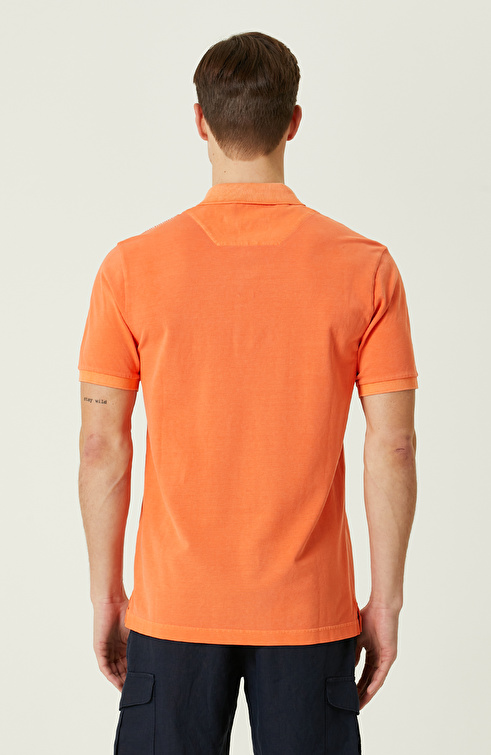 Turuncu Polo Yaka T-Shirt_4