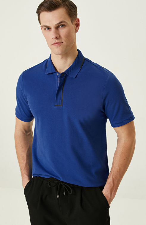 Saks Polo Yaka T-Shirt_1