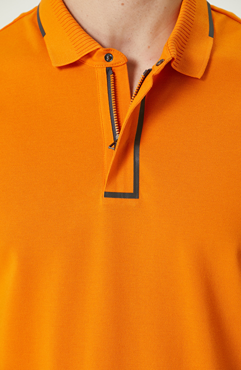 Turuncu Polo Yaka T-Shirt_6