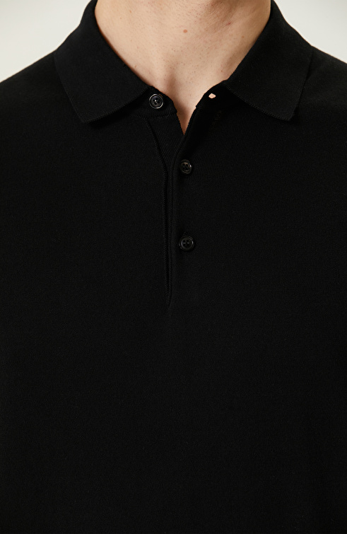 Siyah Polo Yaka Kazak_6