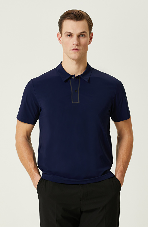 N-Tech Lacivert Polo Yaka T-shirt