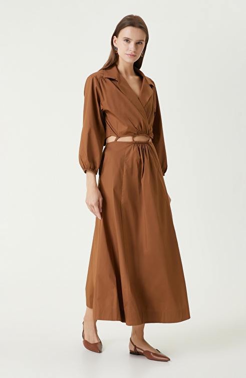 Karamel Maxi Elbise_2