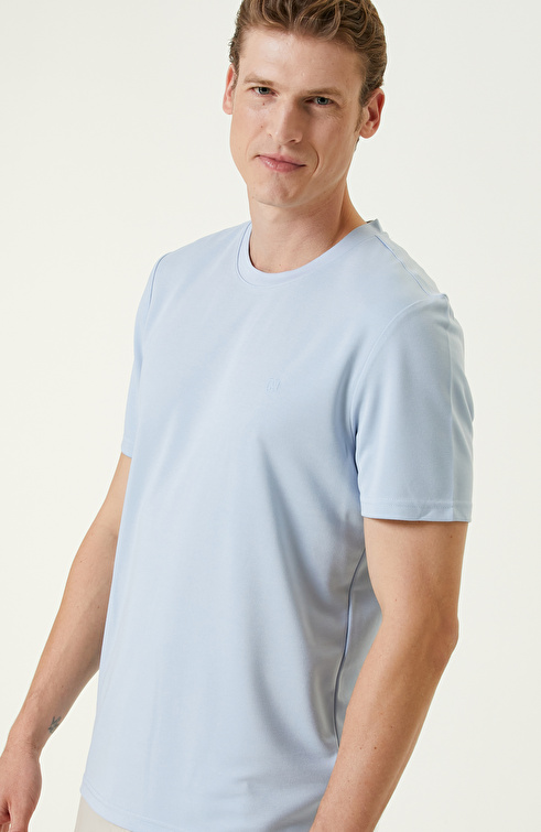 Açık Mavi Basic T-shirt_1