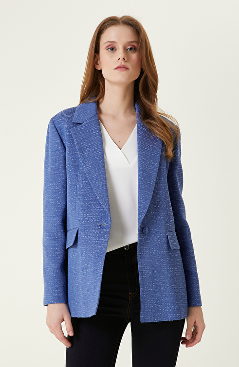 Mavi Tüvit Blazer