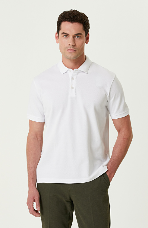 Beyaz Polo T-shirt