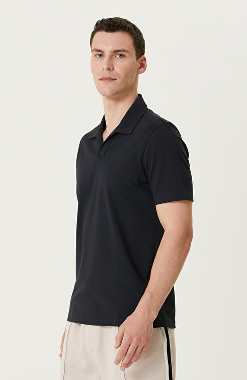 Lacivert Basic T-shirt_3