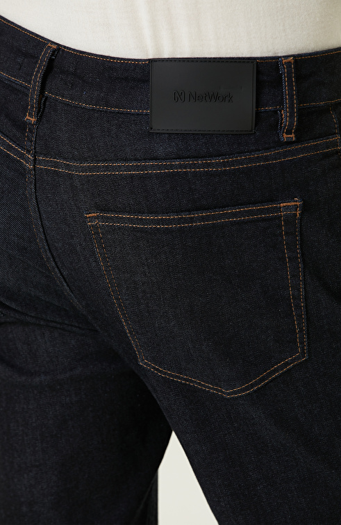 Koyu Lacivert Denim Pantolon_4