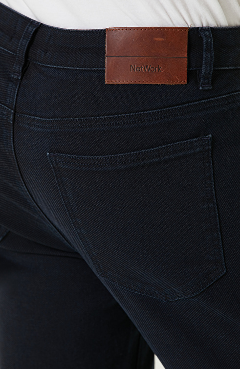 Koyu Lacivert  Denim Pantolon_4