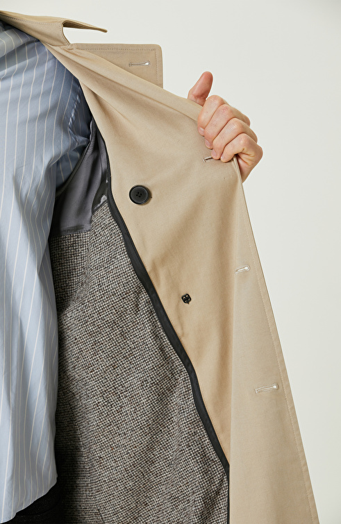 Camel Apoletli Kruvaze Trenchcoat_9