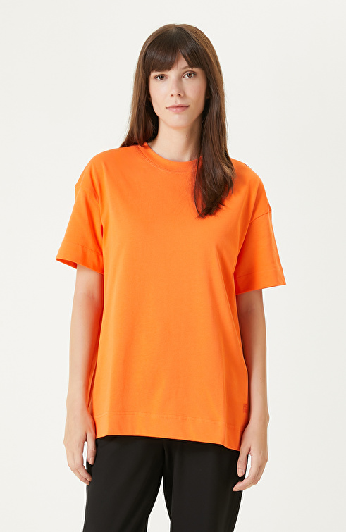 Turuncu Oversize Form Tshirt