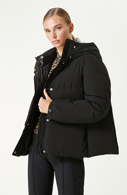 Siyah N-Tech Puffer Mont