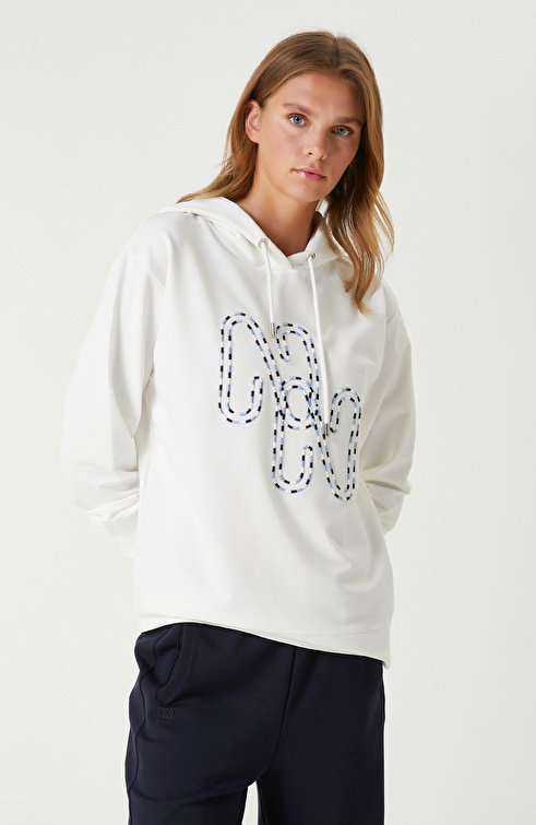 Kırık Beyaz Sweatshirt