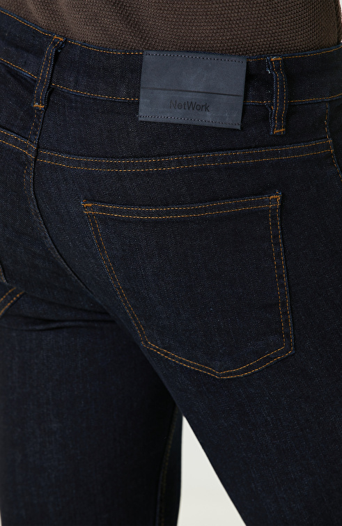 Lacivert Denim Pantolon_4