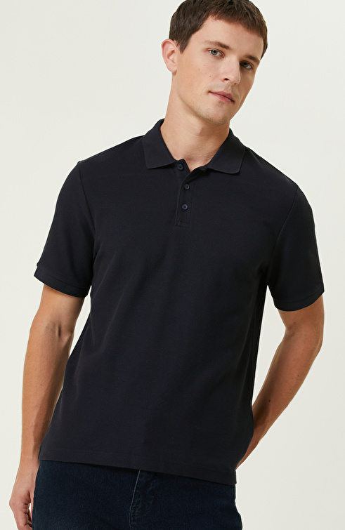 Lacivert Polo T-shirt_1