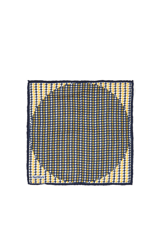 Sarı Mavi Yün Poşet Mendil