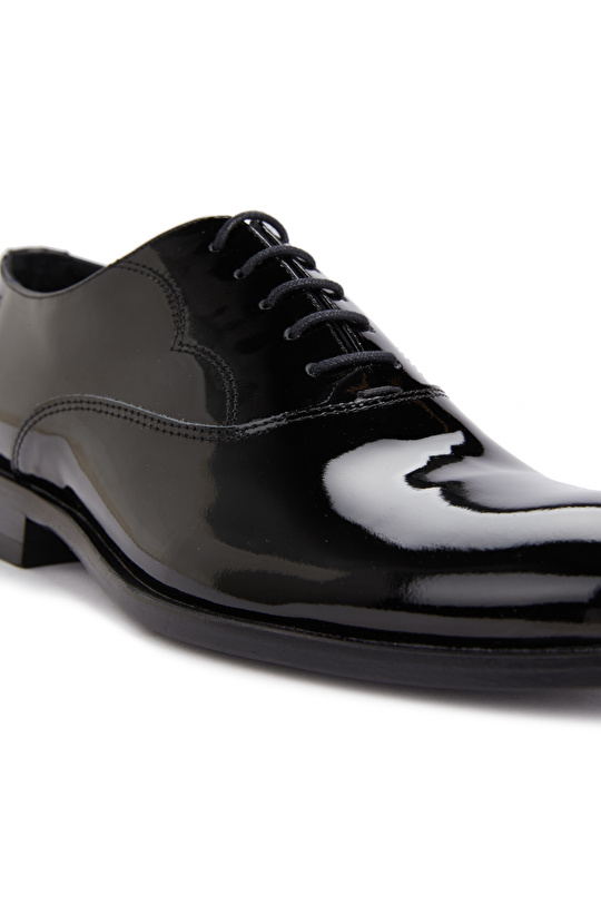 Rugan Siyah Erkek Deri Ayakkabı