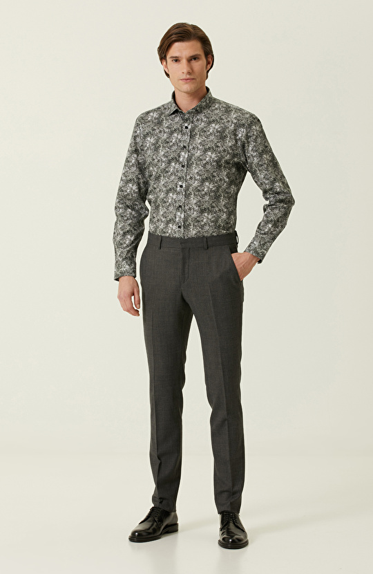 Slim Fit Haki Gömlek