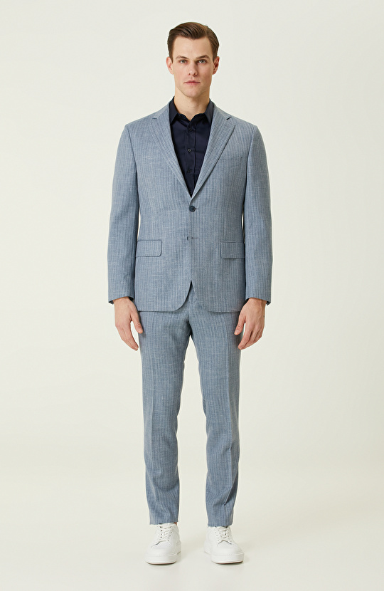 Lacivert Non-Iron Gömlek