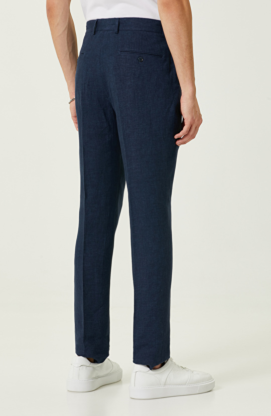 Lacivert Keten Jogger Pantolon