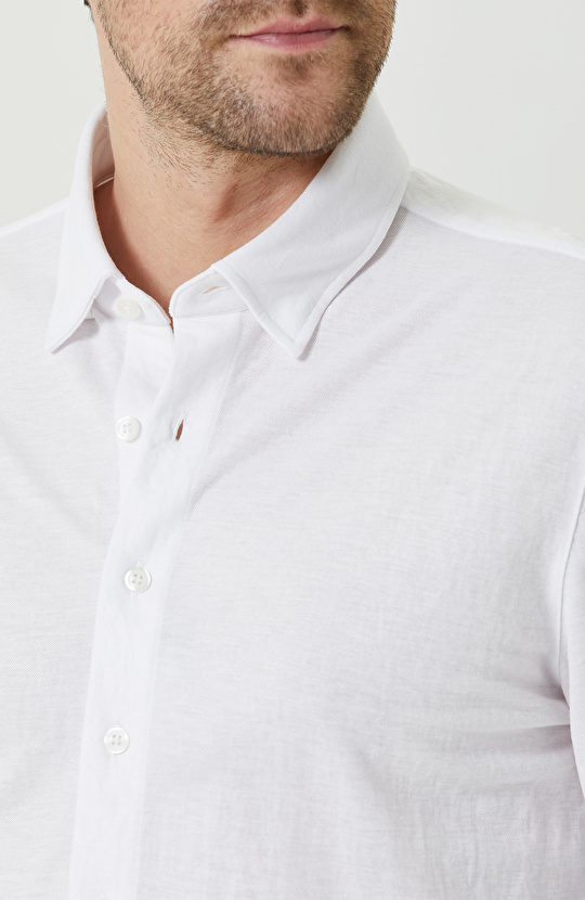 Beyaz Uzun Kollu Gömlek