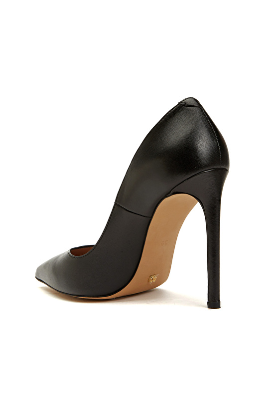 Siyah Kadın Deri Stiletto