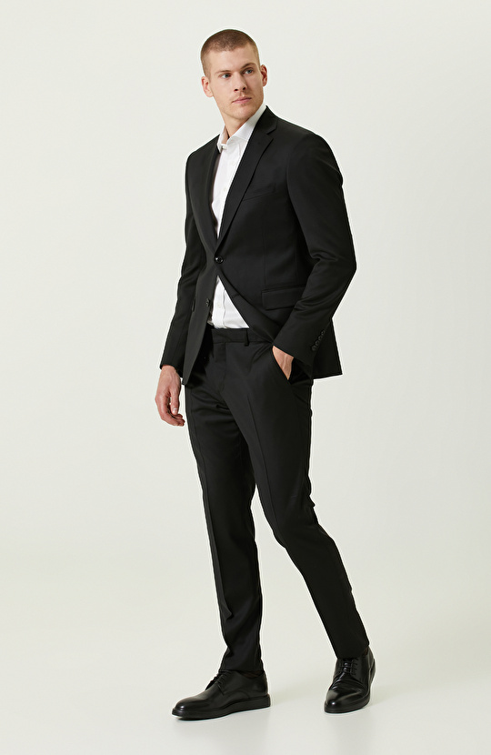 Limited Siyah Yün Takım Elbise