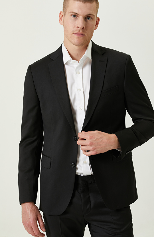 Limited Siyah Yün Takım Elbise